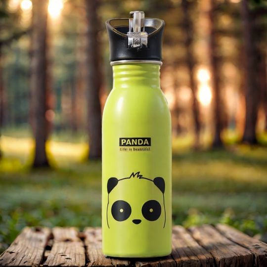 gourde-inox-enfant-avec-panda-vert