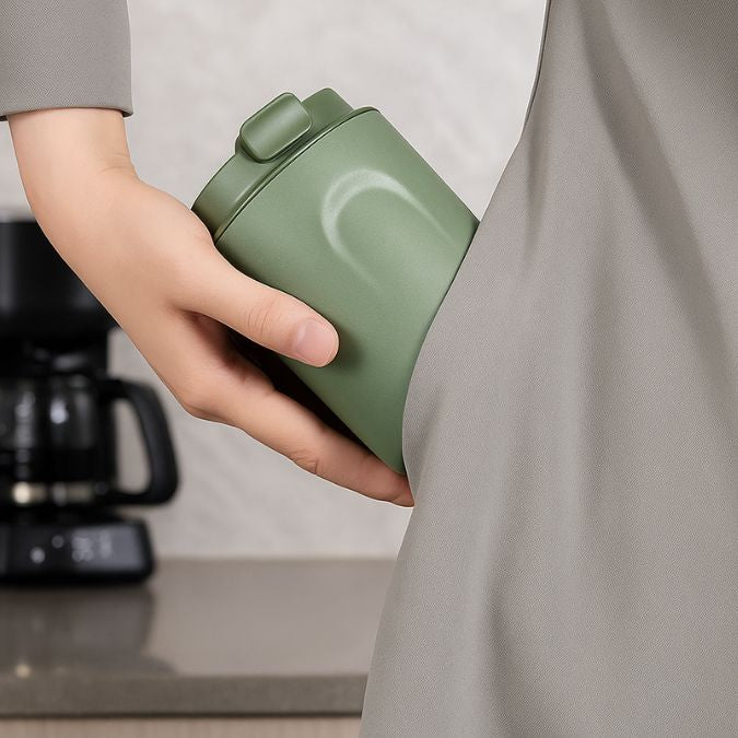 tasse isotherme compact qui rentre dans la poche