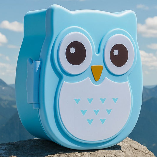 présentation d'une boite a gouter bleu