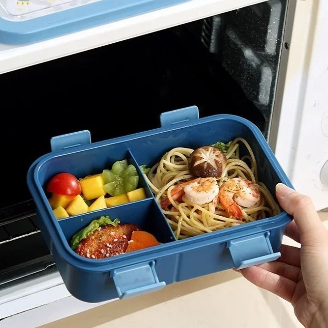 aliments frais dans une boite à gouter allant au four micro-onde