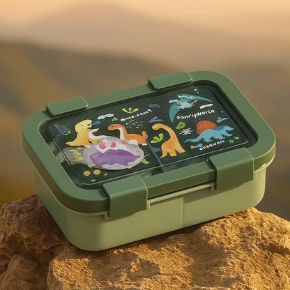 présentation d'uine boiteà gouter pour enfant vert