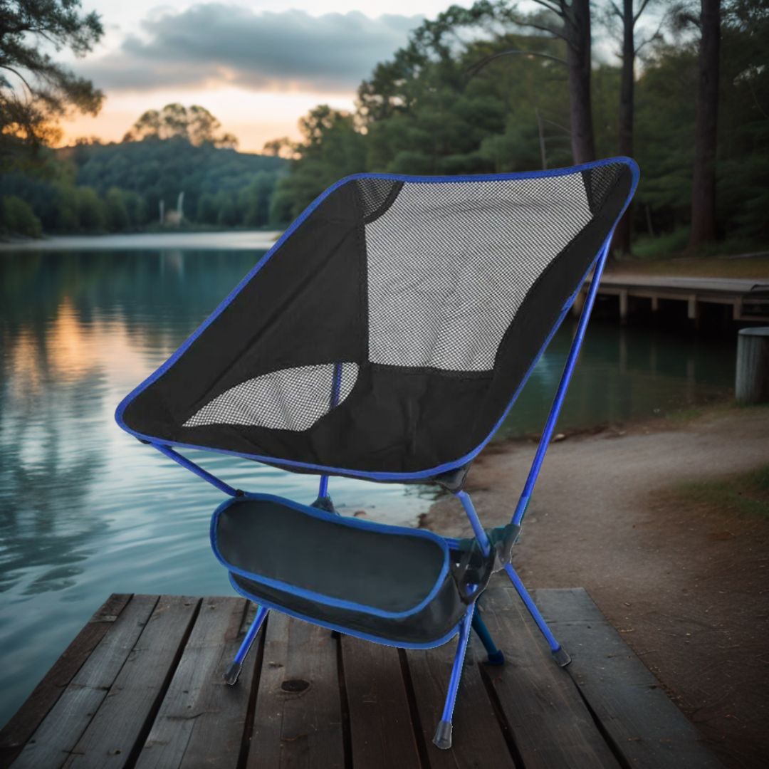 chaise-pliante-camping-bleu-relaxation