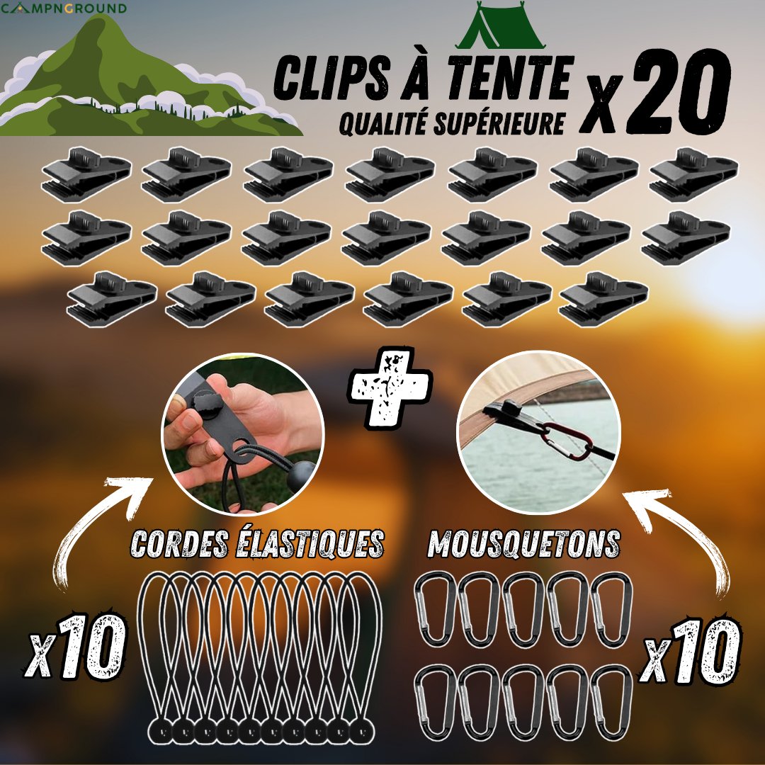 Clips à tente | GripFix™ - CampnGround