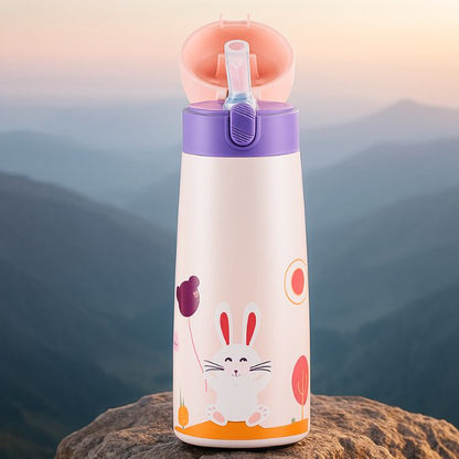 gourde enfant isotherme avec lapin rose