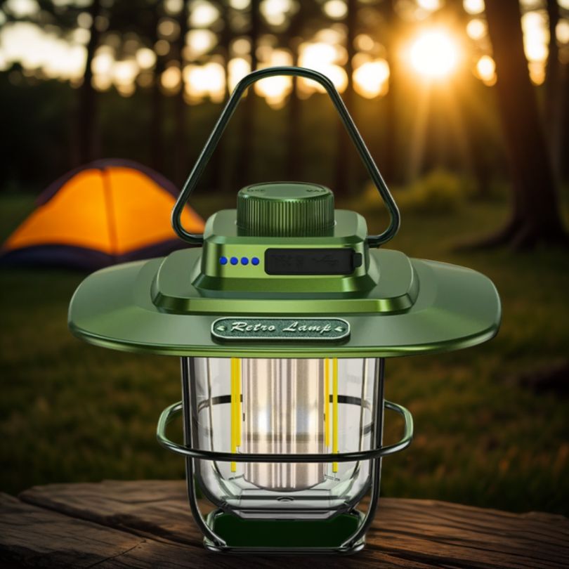 lampe-pour-camping-verte-impermeable