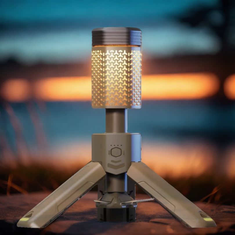lampe-rechargeable-kaki-pour-securiser-environnement