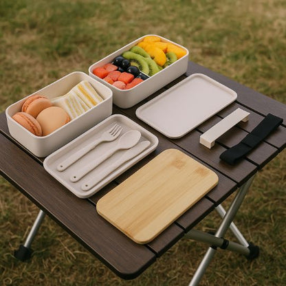 lunch box isotherme blanche en morceaux pour montrer tous les pièces