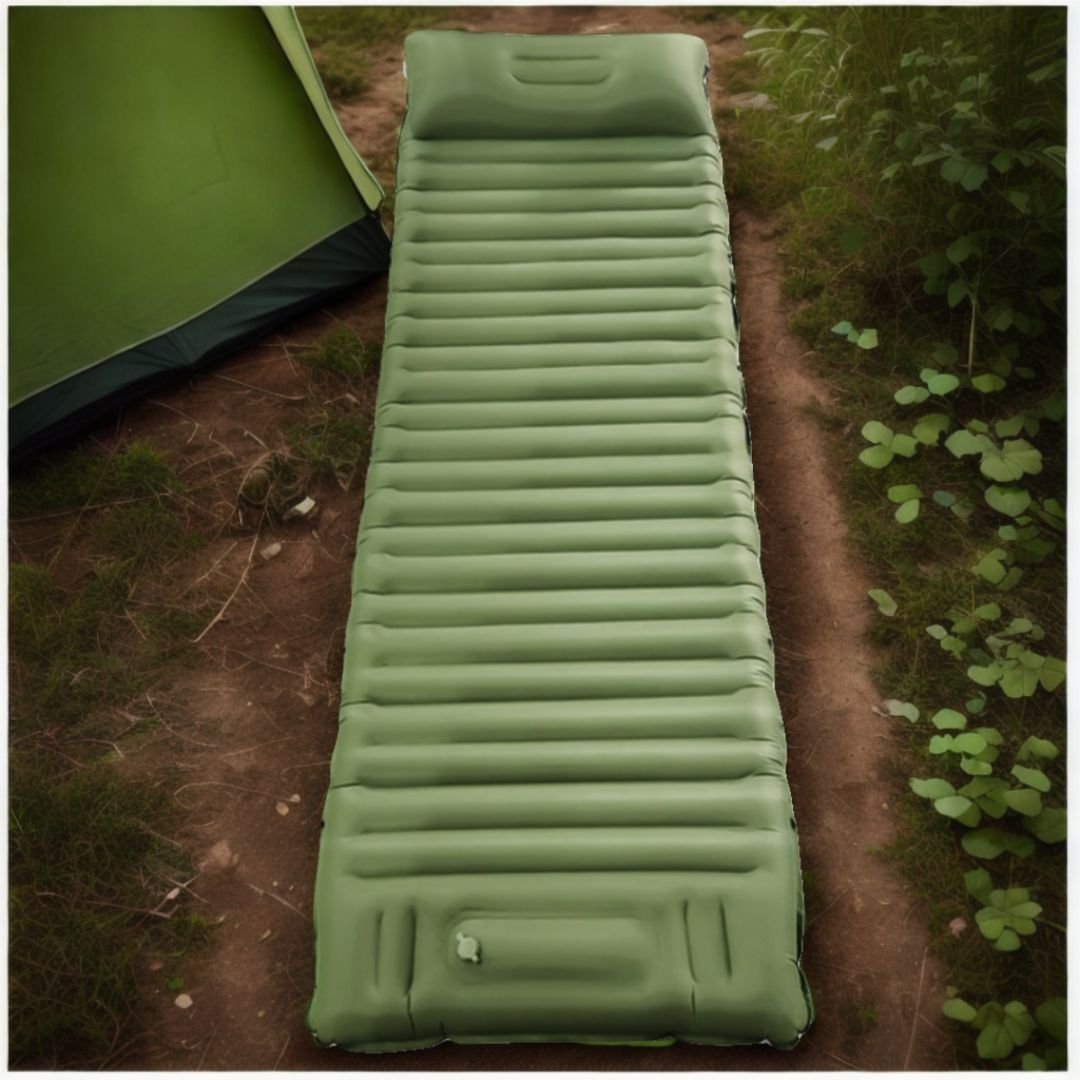 matelas-camping-vert