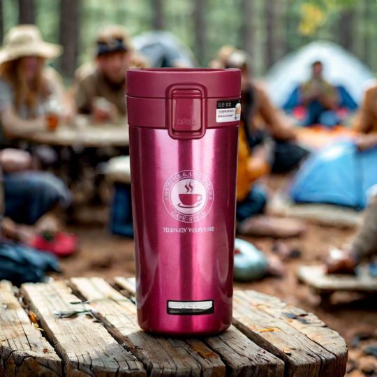 mug-café-rouge-sur-table-de-camping