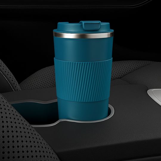 présentation mug isotherme dans voiture