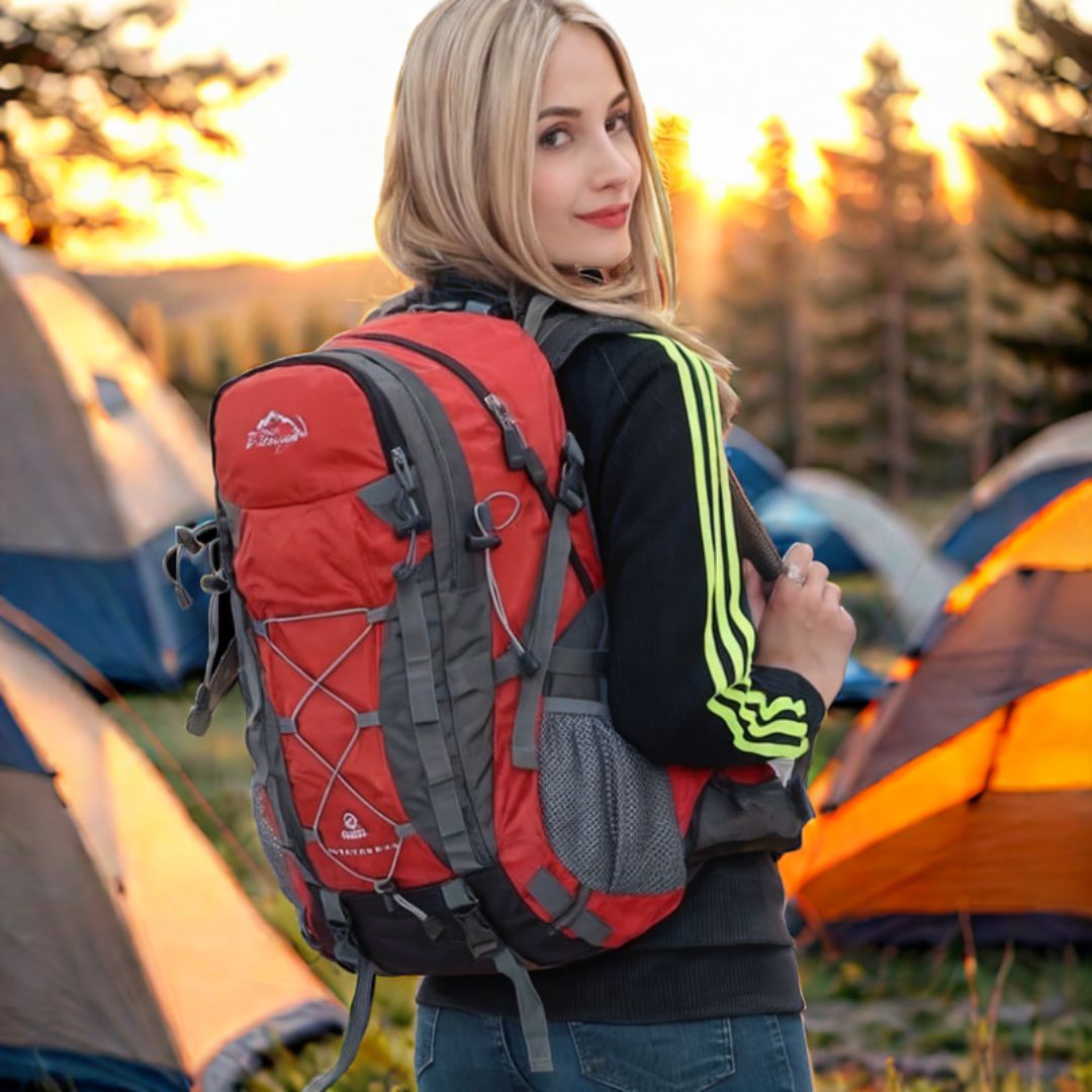 sac-a-dos-40l-rouge-avec-femme-qui-sourit