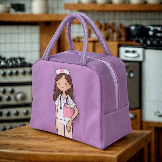 sac-isotherme-enfant-mauve-avec-motif-de-infirmiere