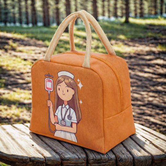 sac-isotherme-enfant-orange-en-nature