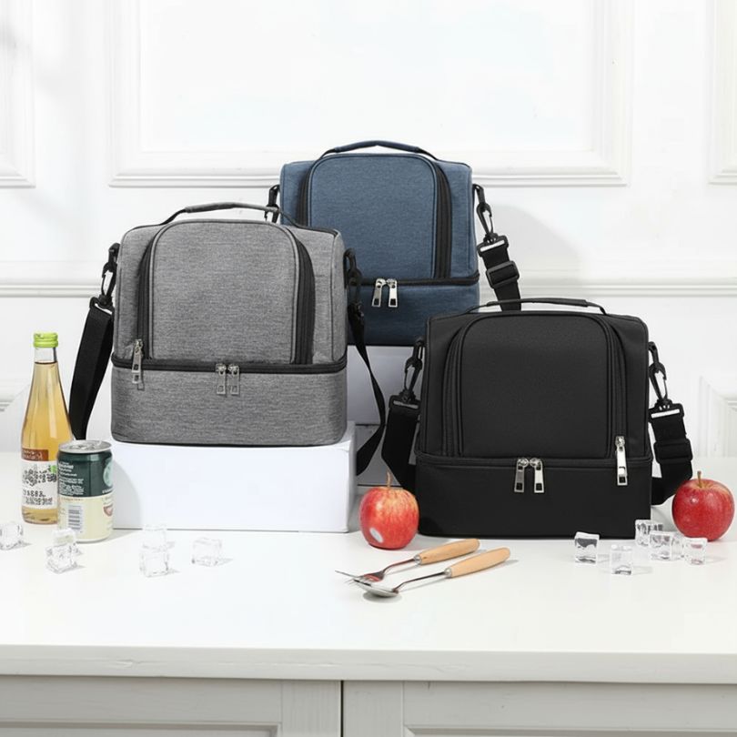 plusieurs sac thermo sur un comptoir en cuisine