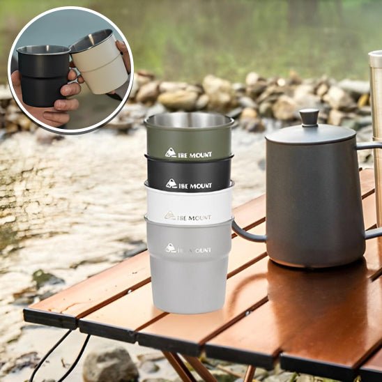 Tasse Empilable en Acier Inoxydable | EasyKup™ - CampnGround