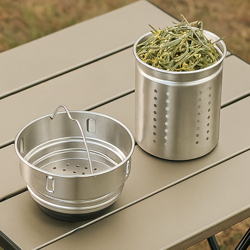 présentation du filtre infuseur à thé du thermos isotherme