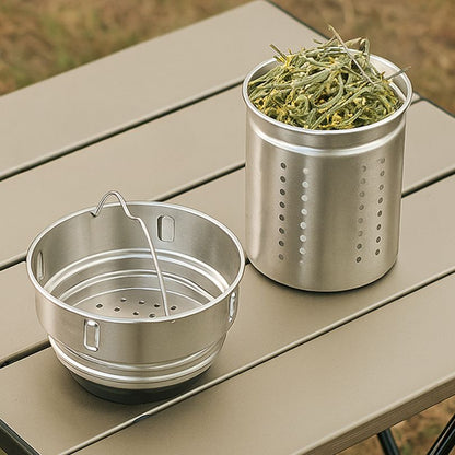 présentation du filtre infuseur à thé du thermos isotherme