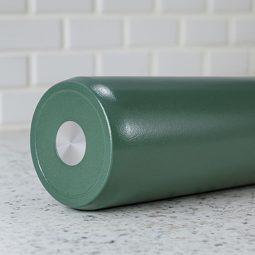 l'acier inoxydable d'une thermos café vert