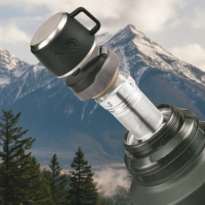 Vue démonté du thermos flask mug