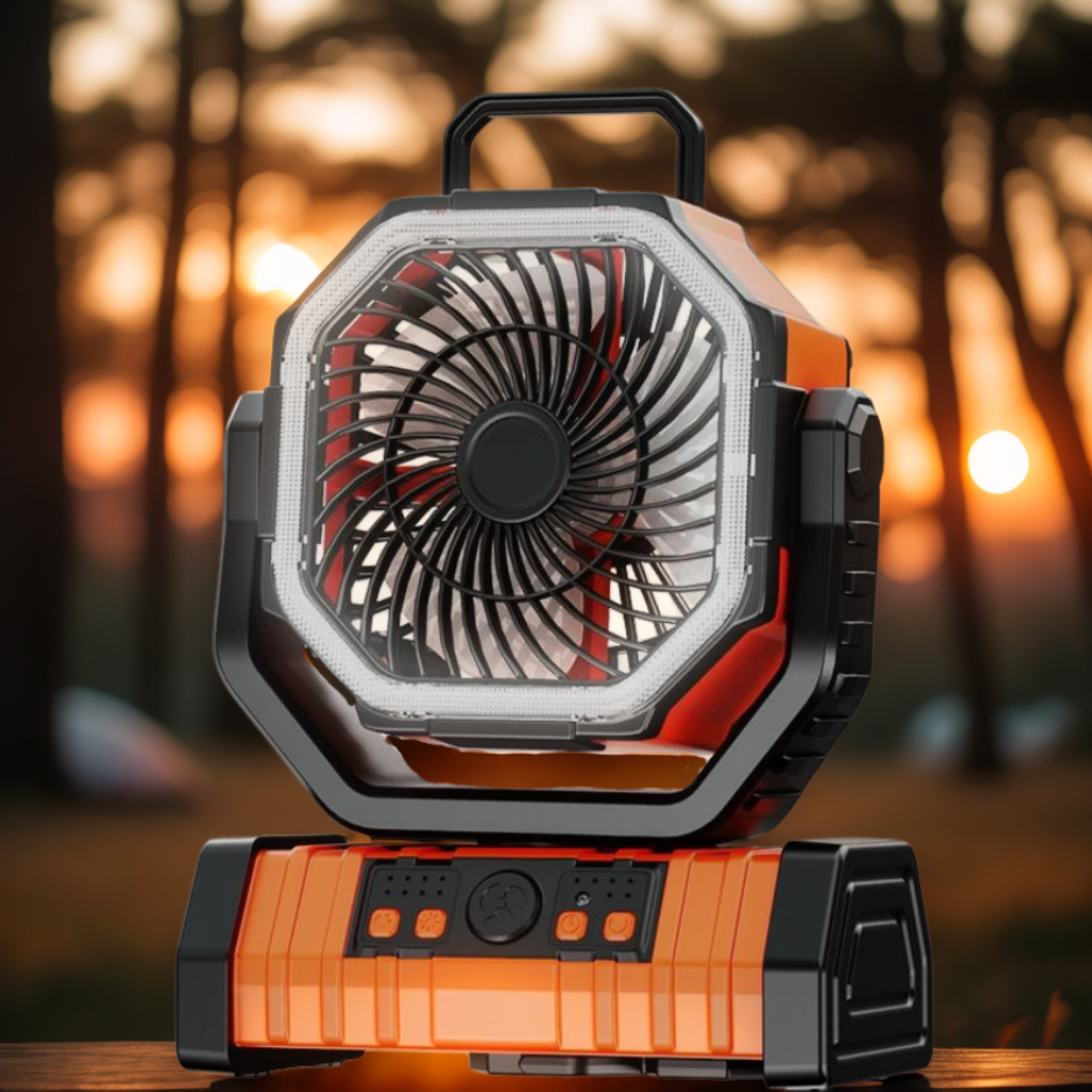 ventilateur-lampe-orange