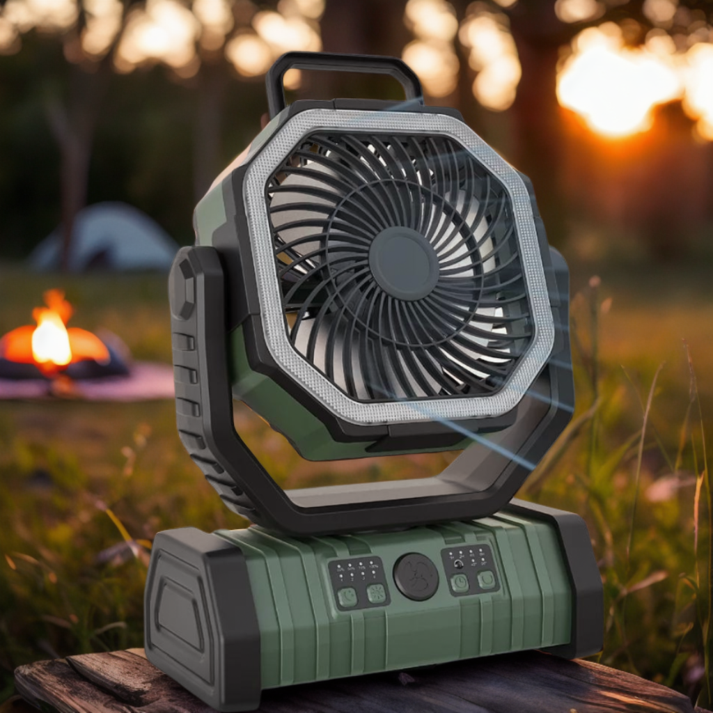 ventilateur-lampe-vert